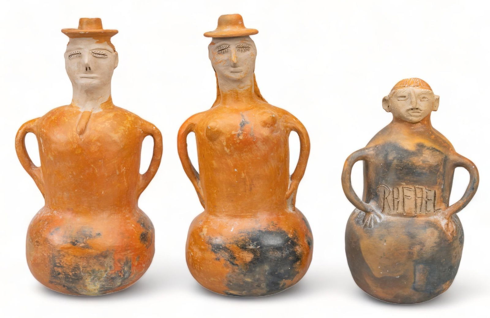 Set of (3) Guerrero Folk Art Figures (1 of 9)