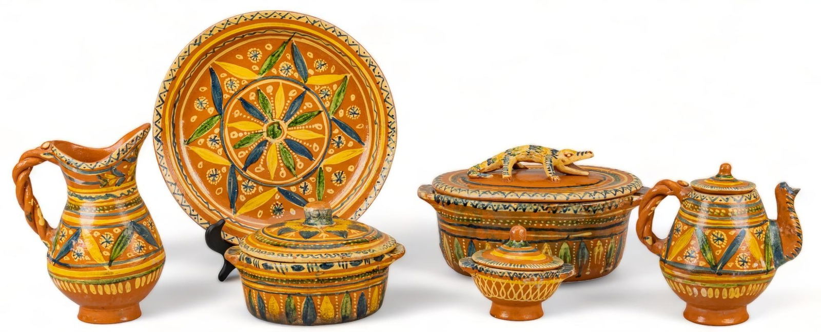 Collection of Metepec Pottery Pieces (1 of 8)