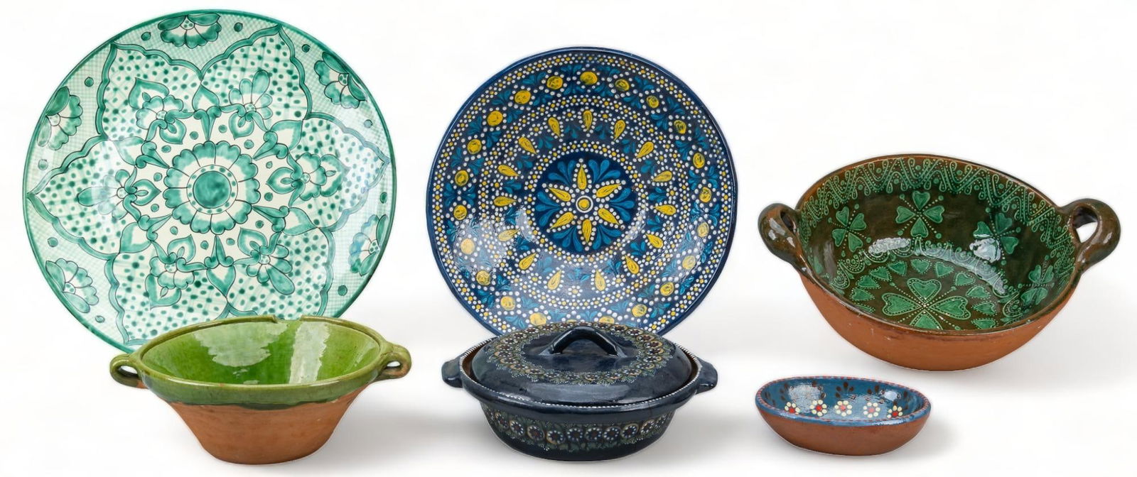 Collection of (6) Mexican Ceramic Dishes (1 of 8)