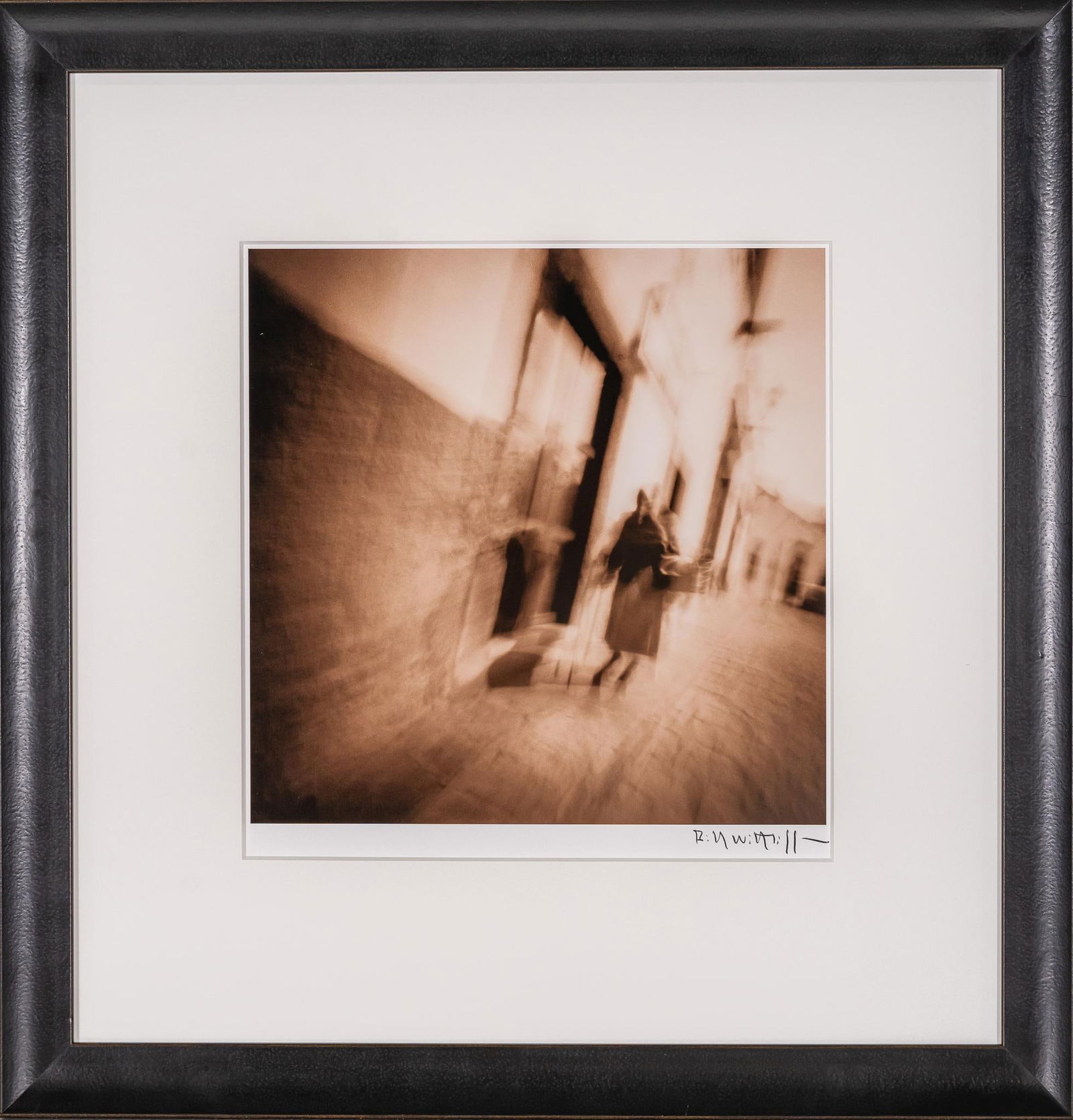 The Old Woman With Feet Like a Rabbit, Signed Bill Wittliff Photograph: Bill Wittliff (1940-2019, USA) La Vida Brinca: The Old Woman With Feet Like a Rabbit, 20th century photograph, sepia-toned, framed and matted by John Scott (Austin, Texas) under museum glass, hand-sig