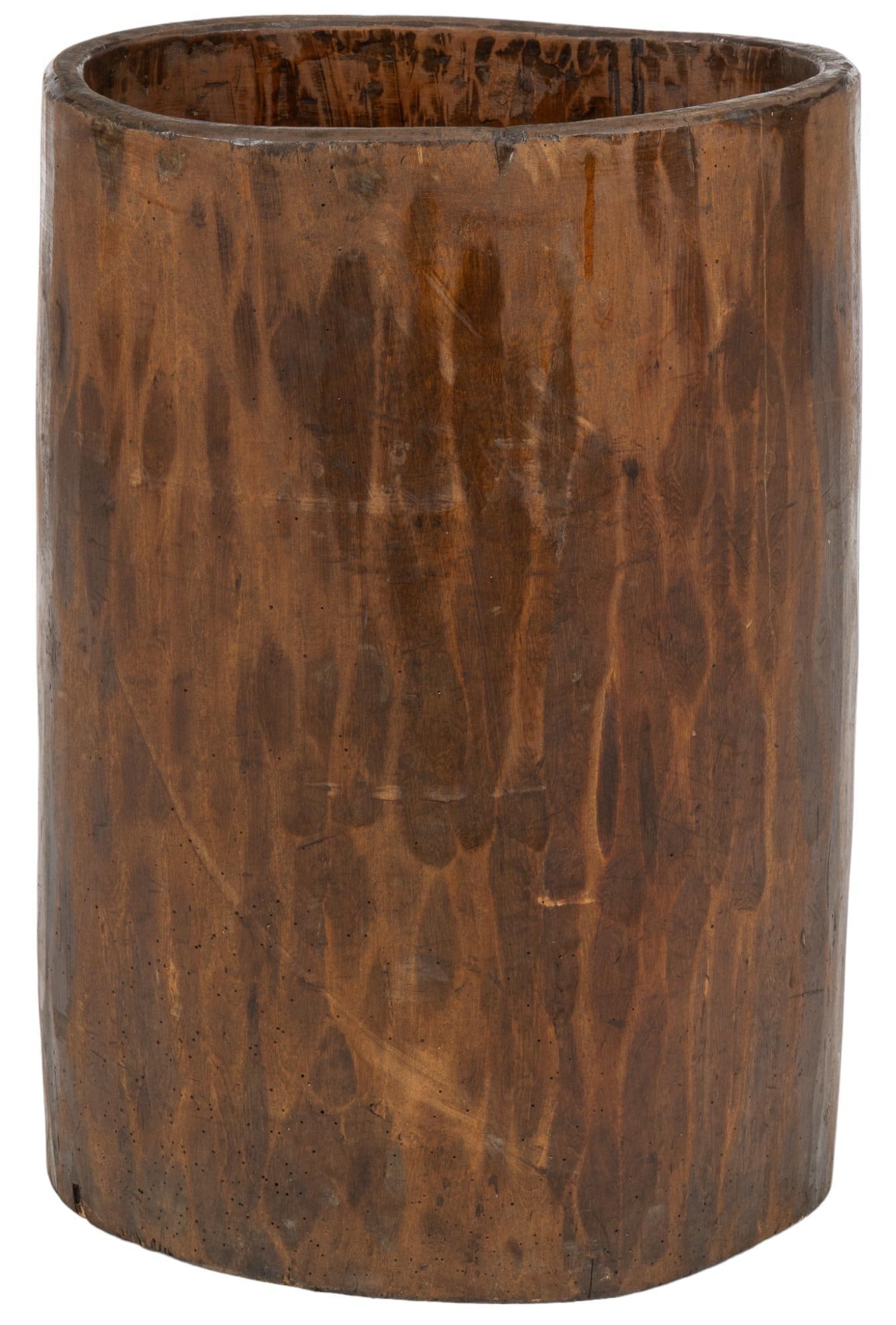 Primitive Harvest Barrel: Carved primitive harvest barrel height 28 in. x width 19 in. x depth 16 in. We happily provide seamless shipping services on everything we sell. Please email us at shipping@vogtauction.com or call