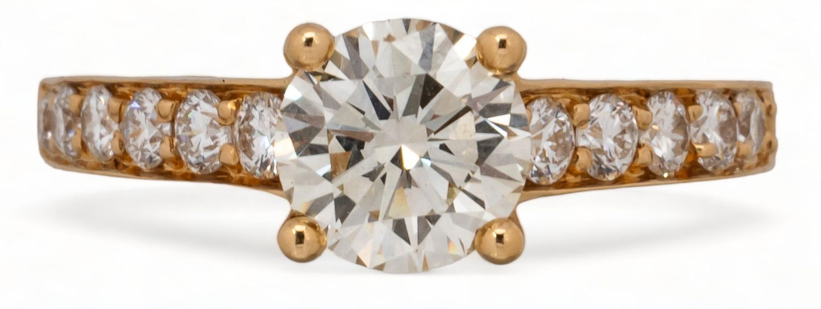 14K Gold Diamond Solitaire Engagement Ring (1 of 3)