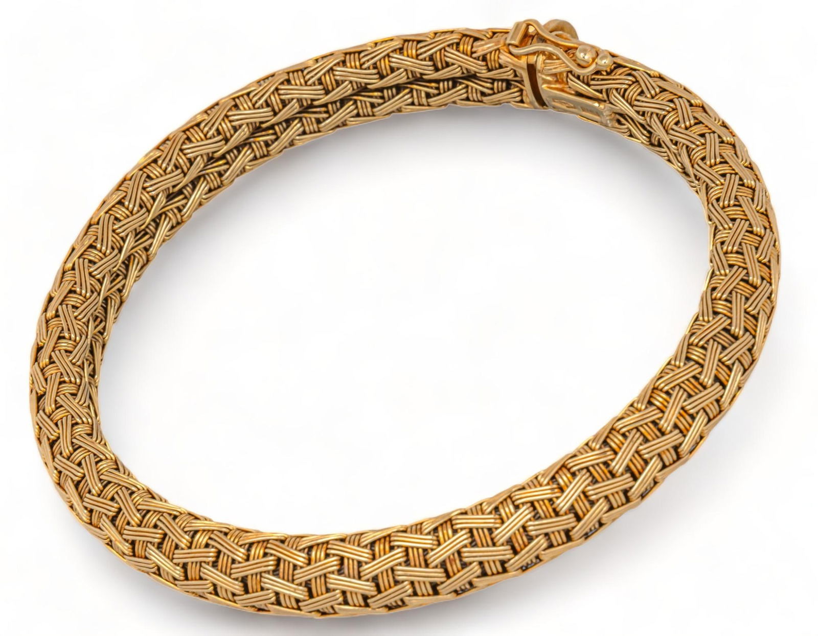 14K Gold Woven Mesh  Bracelet (1 of 4)
