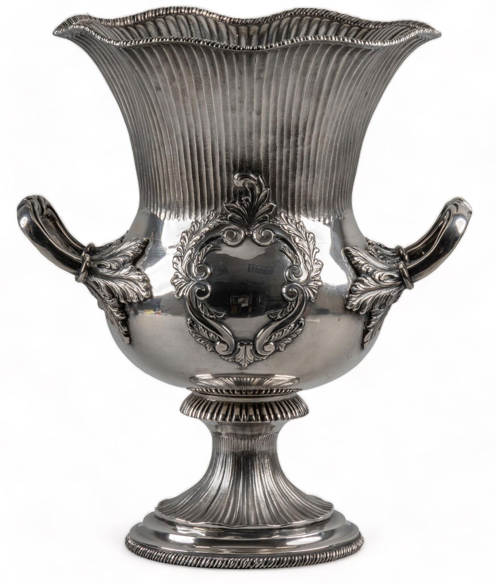 Antique 900 Fine Silver Champagne Cooler (1 of 5)