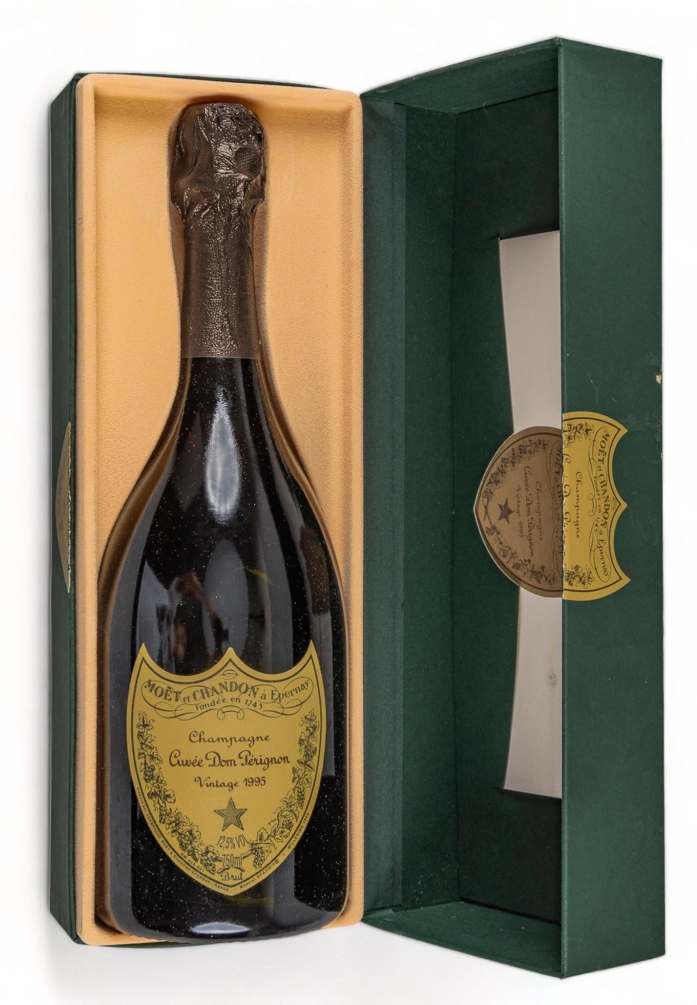 Unopened 1995 Dom Perignon Cuvee Champagne (1 of 8)