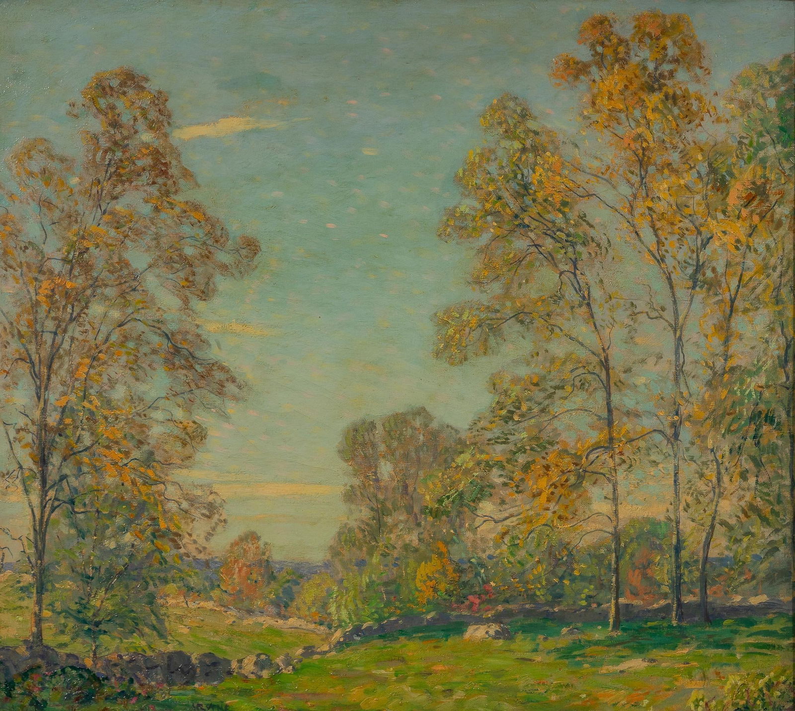 Wilson Henry Irvine, Clearing with Stone Wall (1 of 4)