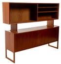 Danish Mid-Century Two-Tiered Credenza