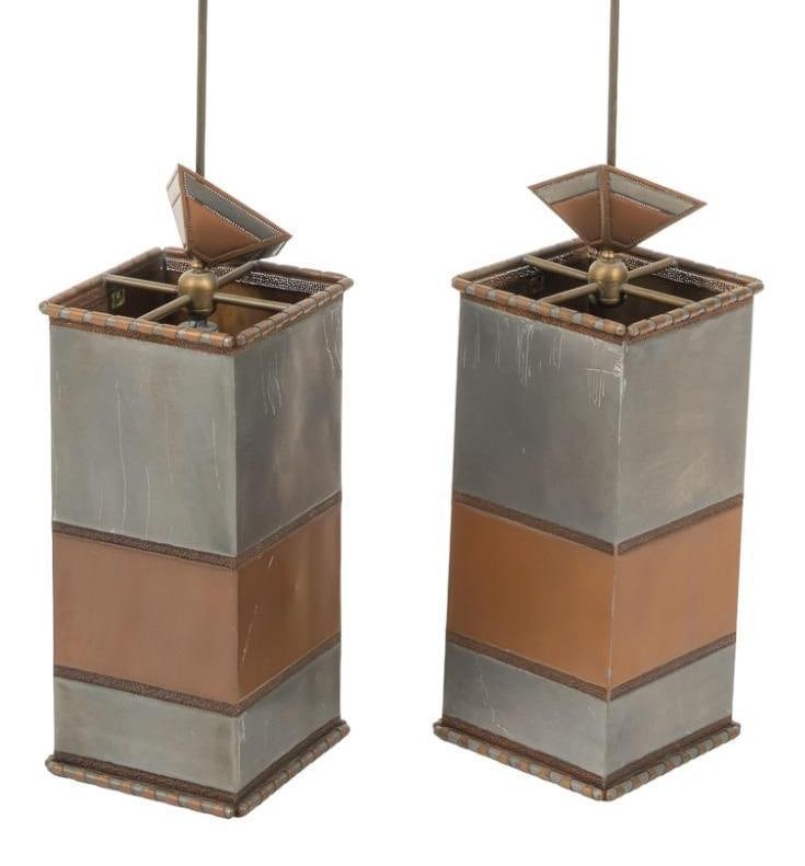 Isaac Maxwell (San Antonio, TX) Pair of Light Fixtures (1 of 6)