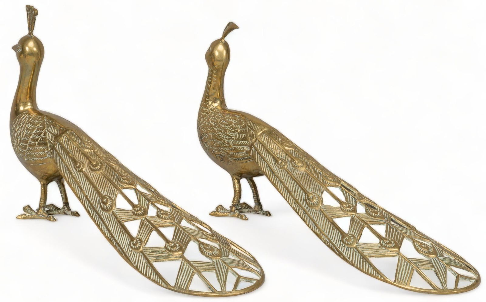 Pair of Brass Peacocks (1 of 6)