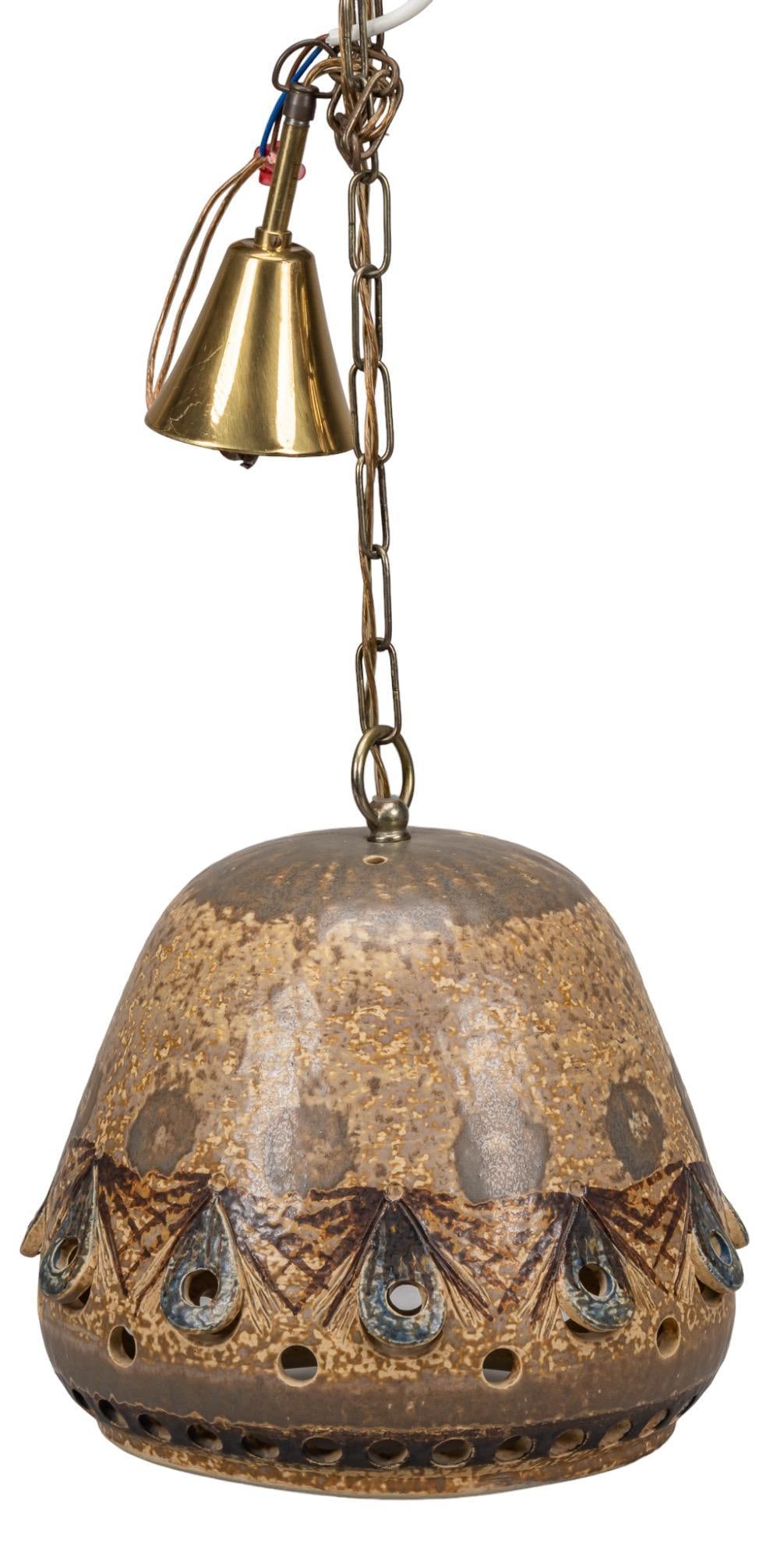 Danish Mid-Century Ceramic Pendant Lamp (1 of 5)