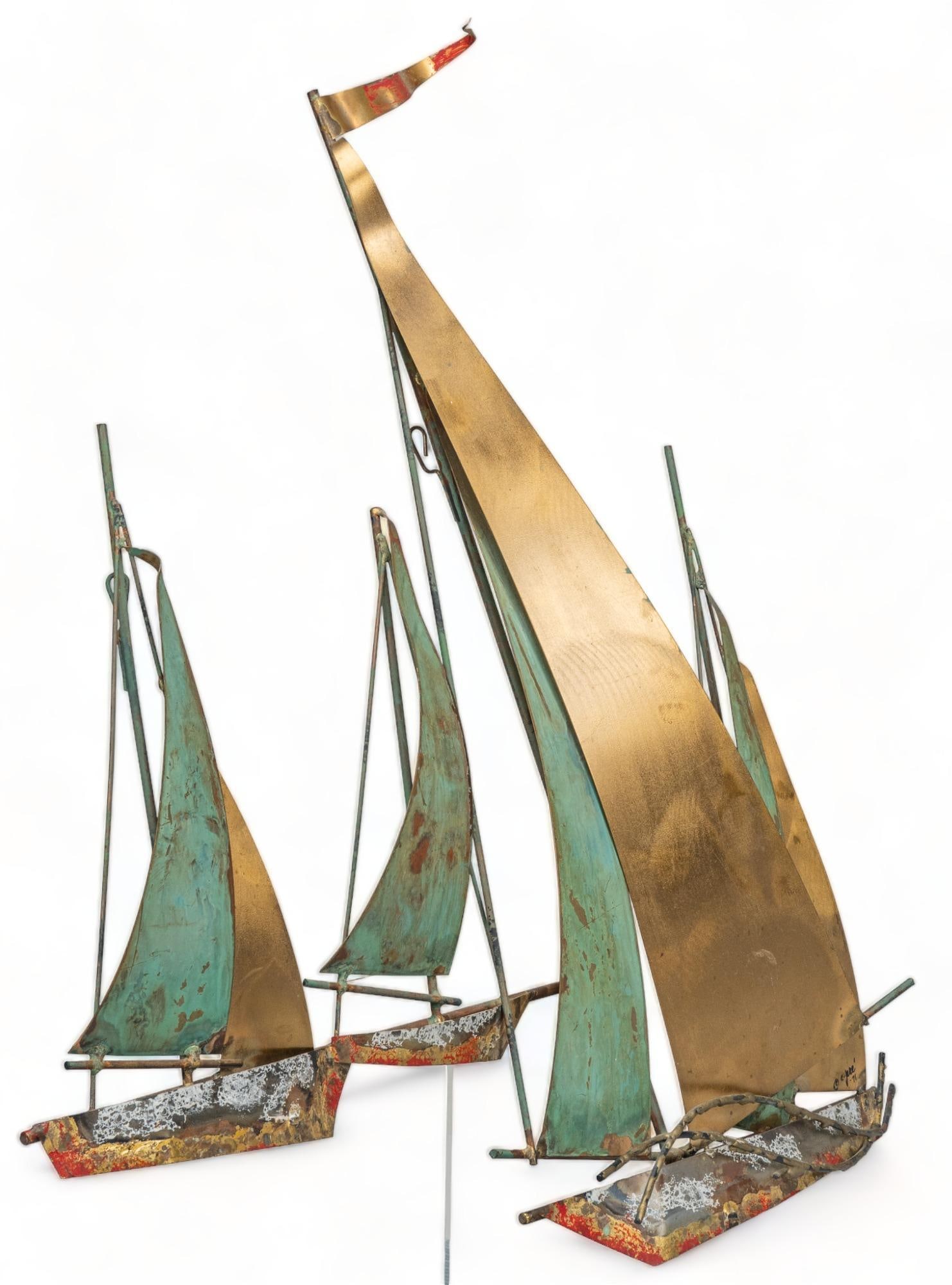 Curtis Jere, Sailboats with Patina, 1971 (1 of 6)