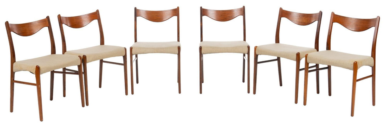 Set of (6) Danish Mid-Century Dining Chairs (1 of 7)