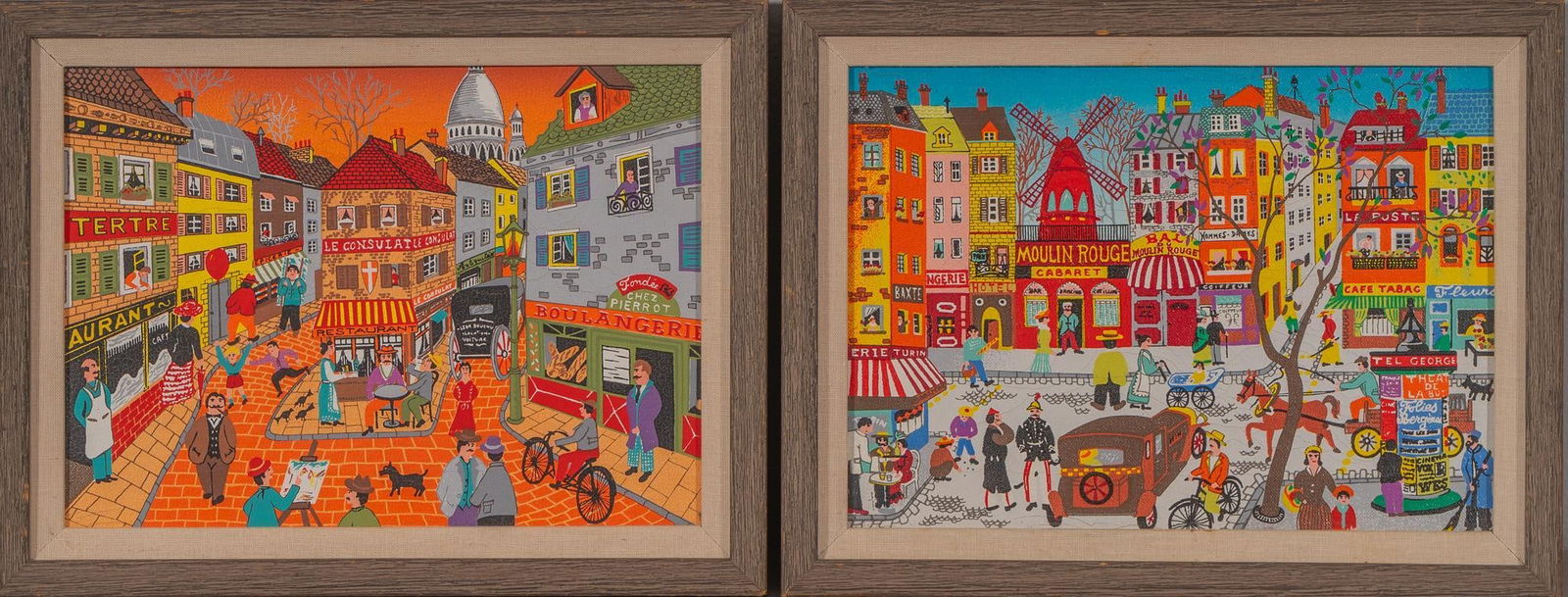 After Hiro Yamagata, (2) Montmartre Scenes (1 of 4)