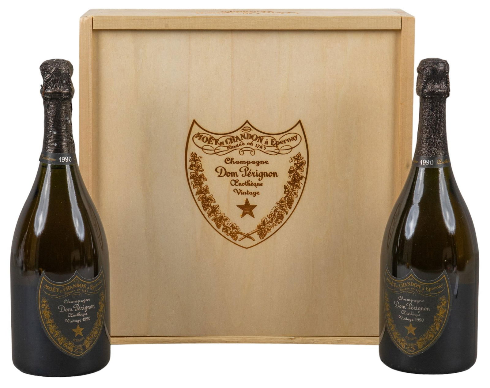 (2) Bottles of Dom Perignon Enotheque 1990 (1 of 15)