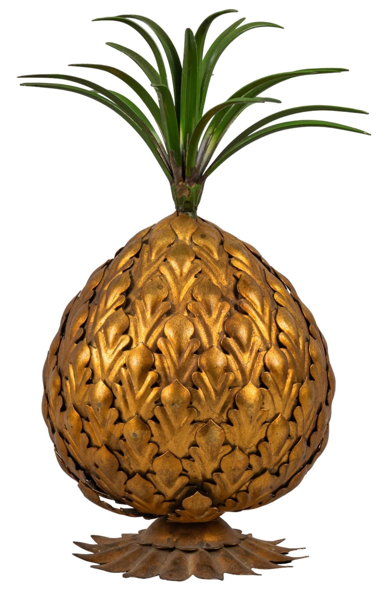 Hollywood Regency Brass Pineappple (1 of 5)