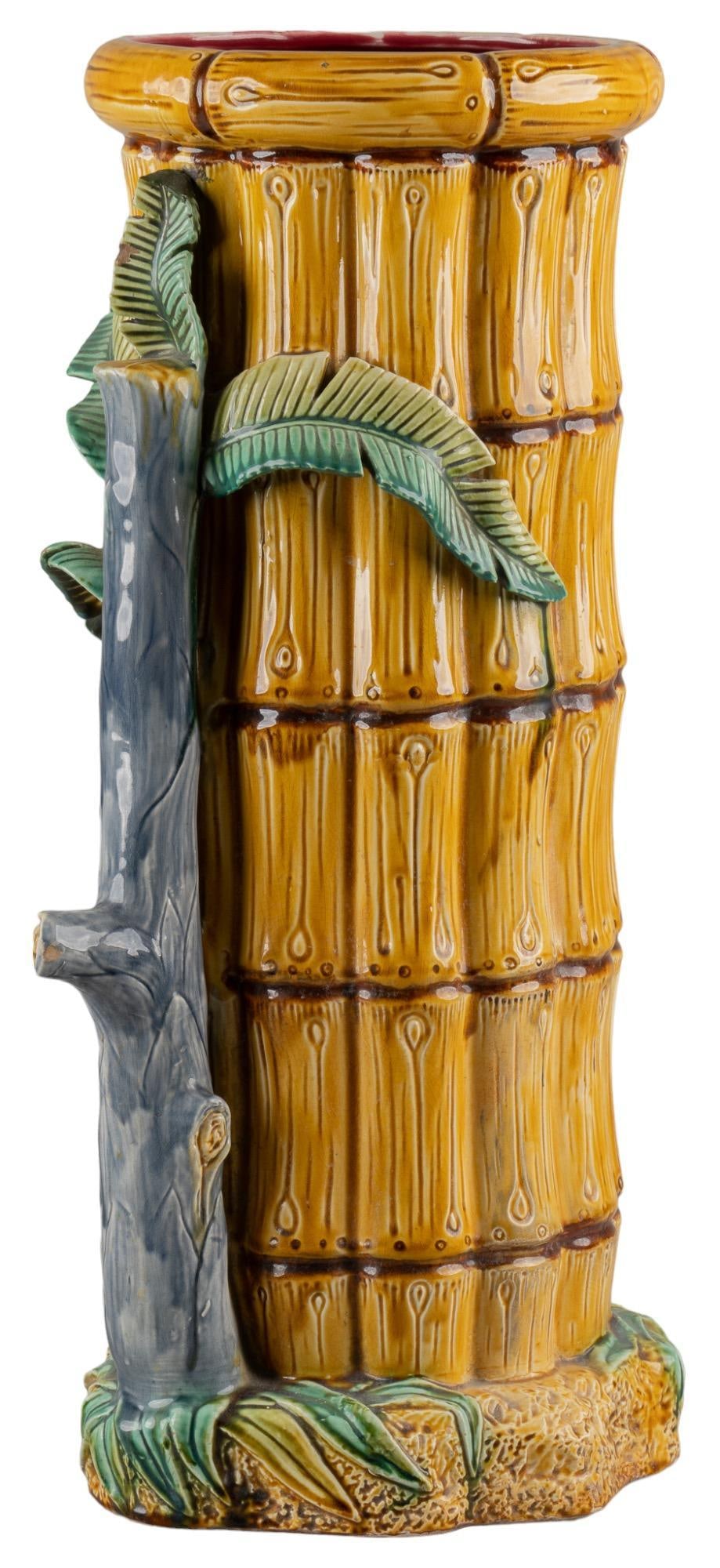 Victorian French Majolica Umbrella Stand (1 of 5)