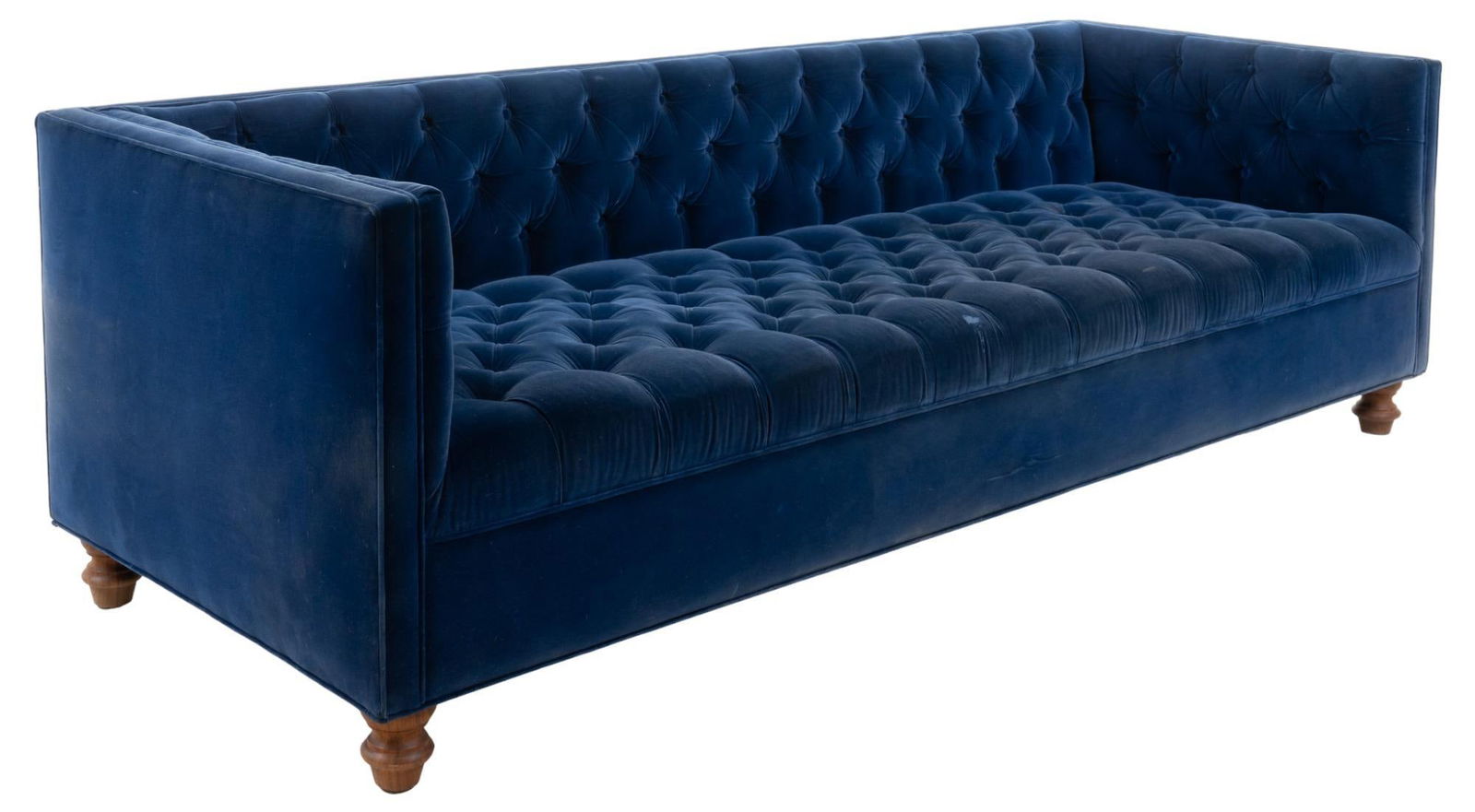 Blue Velvet Sofa (1 of 7)