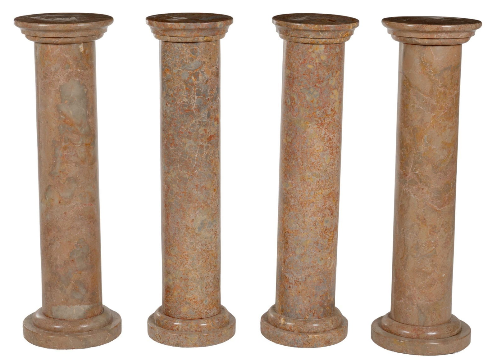 (4) Marble Pillar Pedestals (1 of 9)