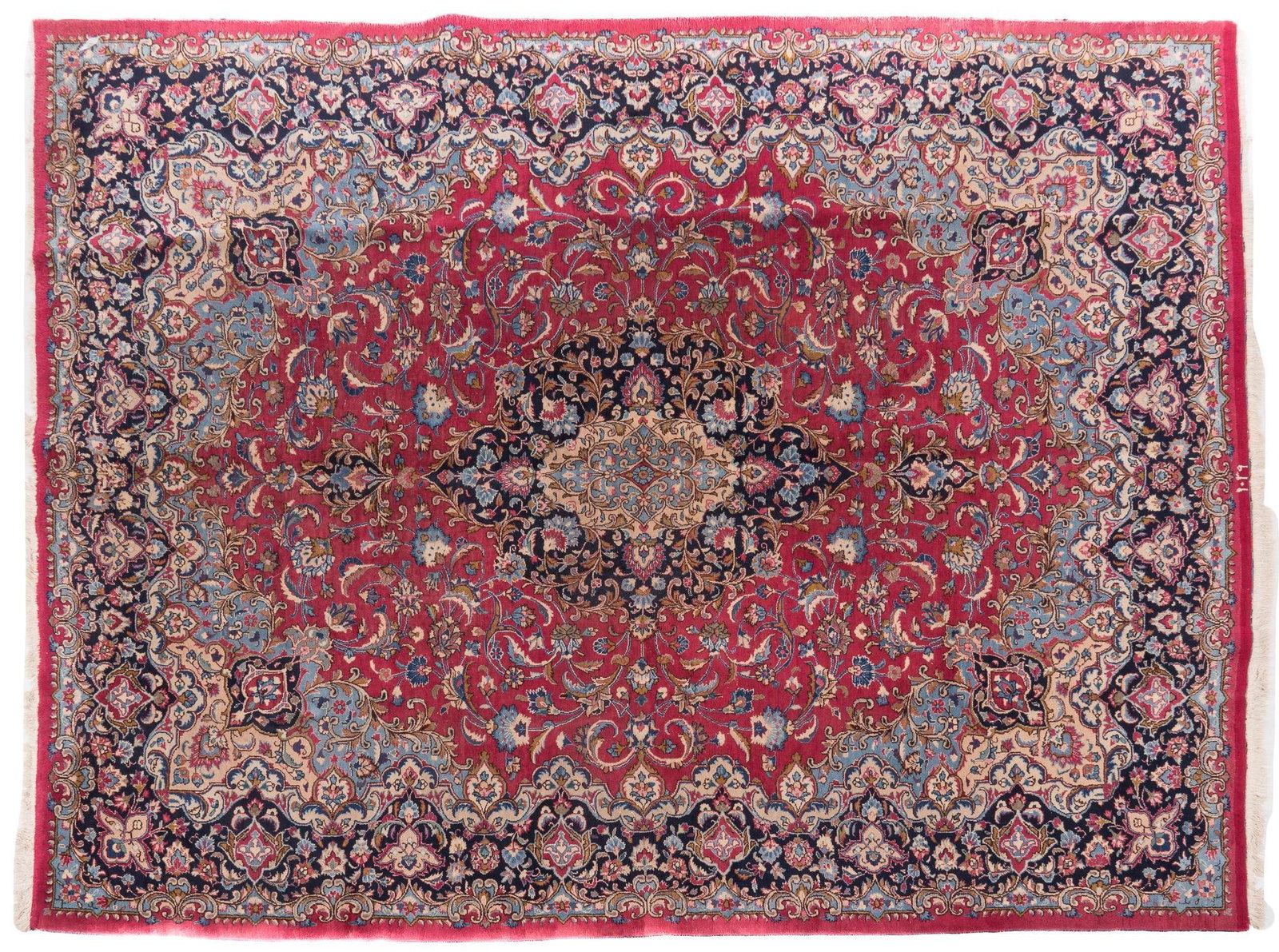 Estate Rug, 13 ft. x 9 ft. 8 in.: Handwoven estate rug 13 ft. x 9 ft. 8 in. Shipping available for this lot through our partner 4CL; please request a shipping quote at shipping@vogtauction.com or 210-971-5750. You may also opt for