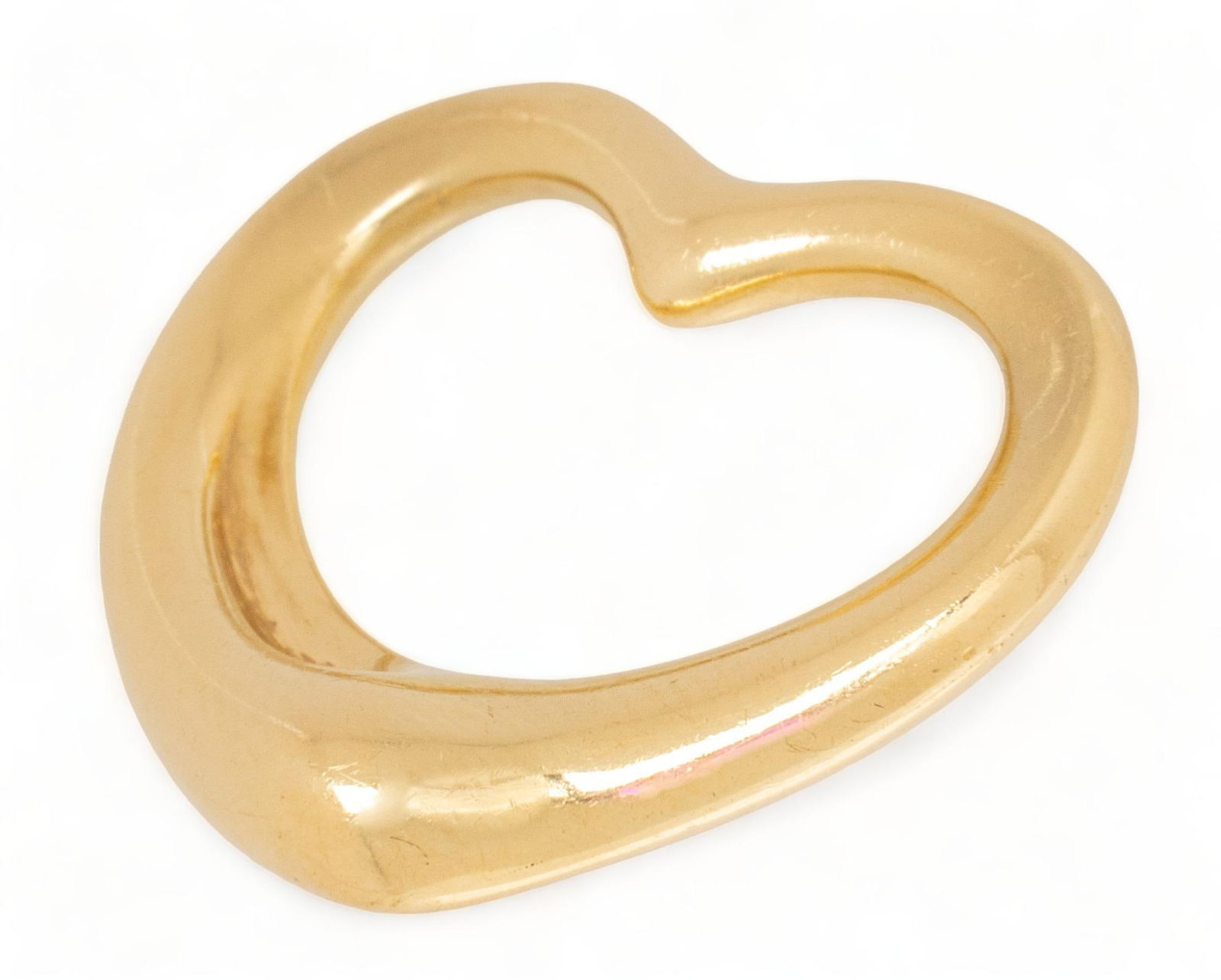 Tiffany & Co. Elsa Peretti 18K Gold Open Heart Pendant (1 of 4)