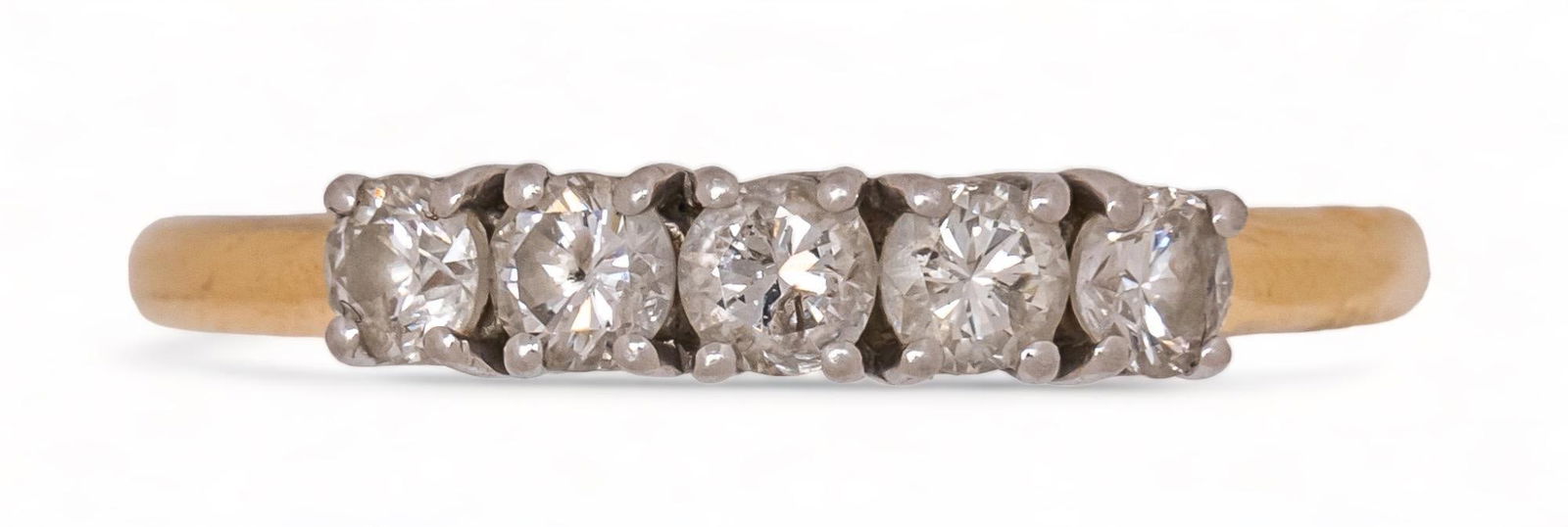 Vintage 18K Gold and Platinum Two-Tone Diamond Ring (1 of 5)