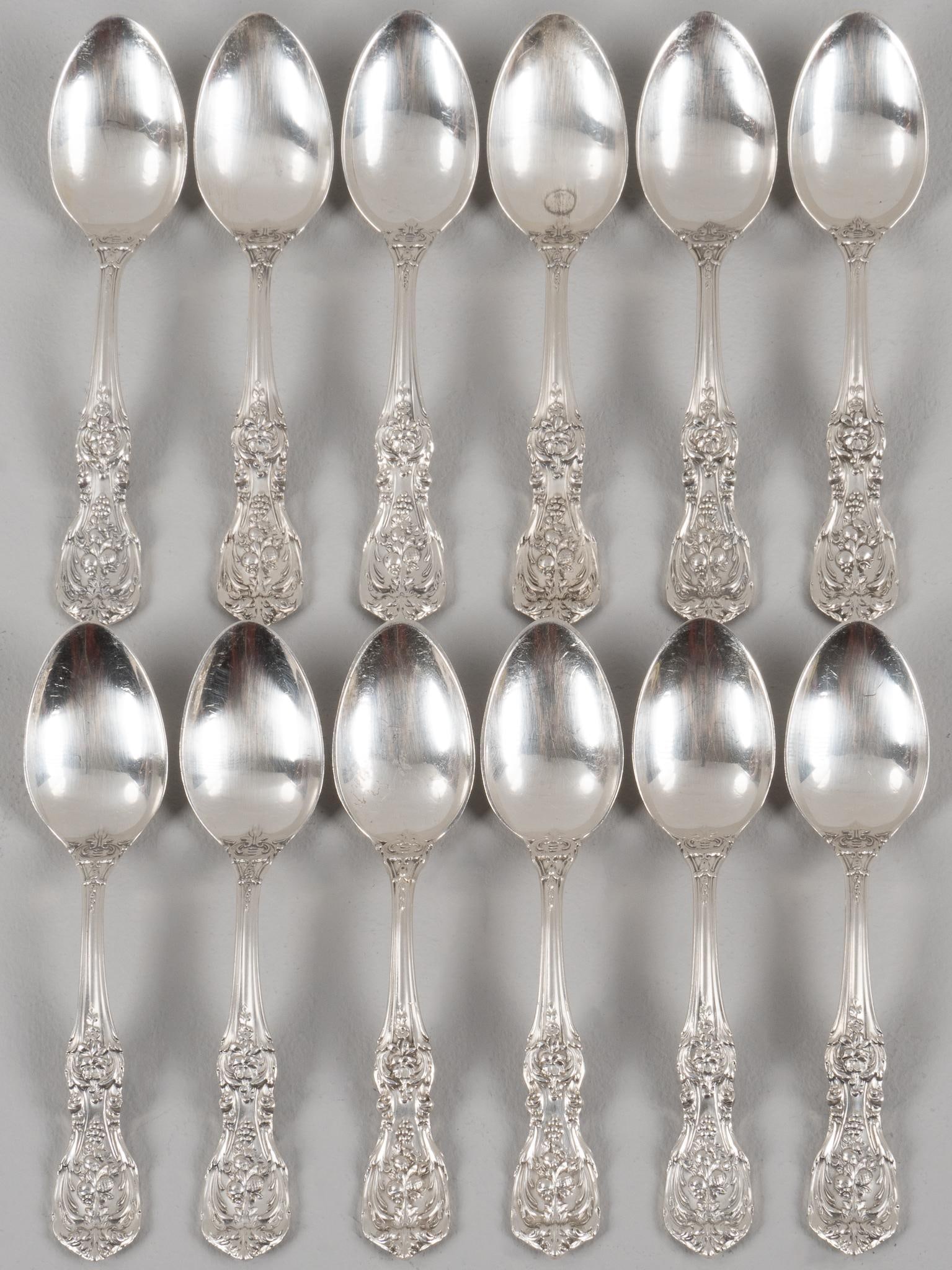 Set of (12) "'Francis I" by Reed & Barton Sterling Silver Demitasse Spoons (1 of 4)