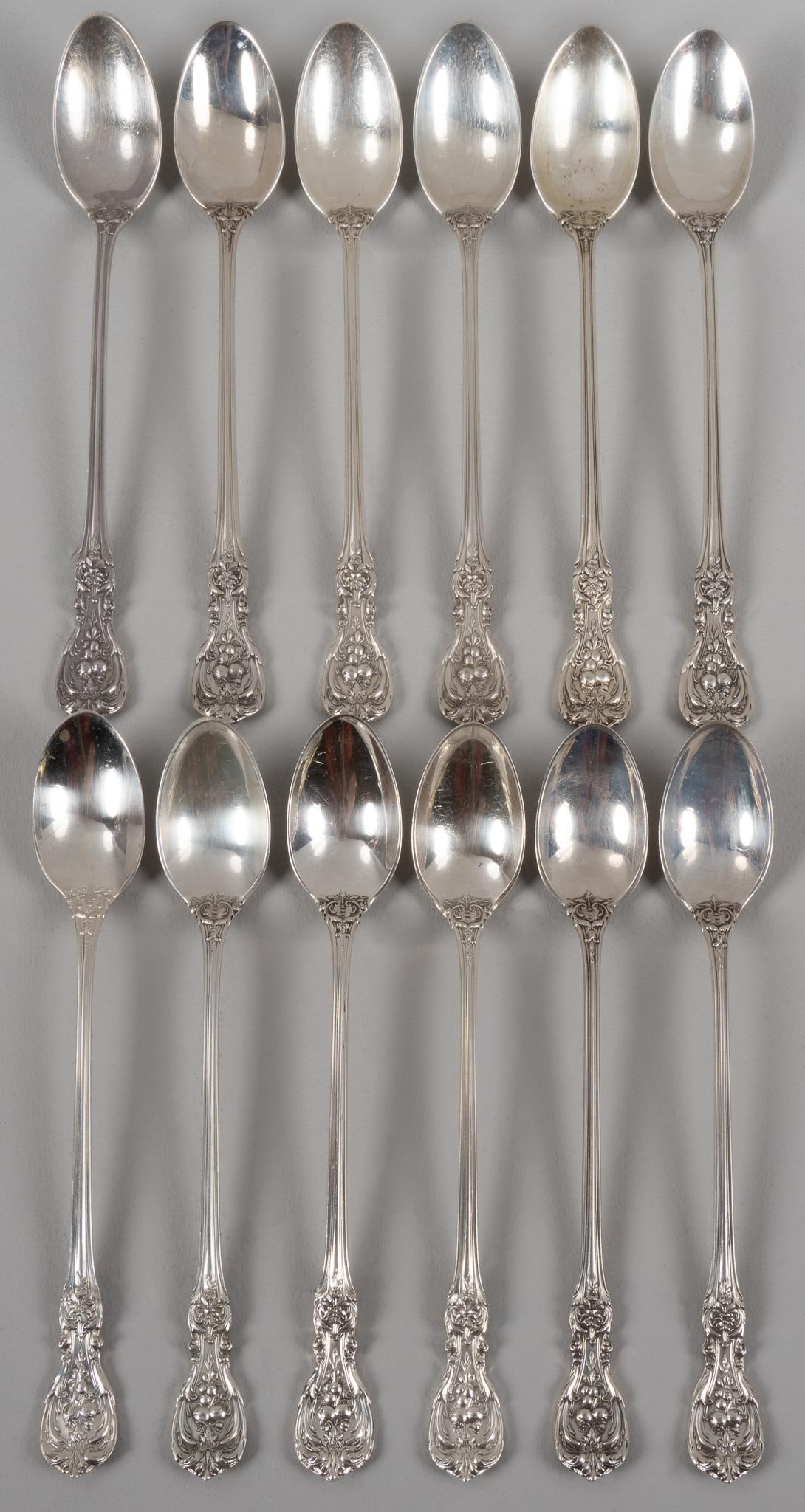 Set of (12) "Francis I" by Reed & Barton Sterling Silver Stirring Spoons (1 of 4)