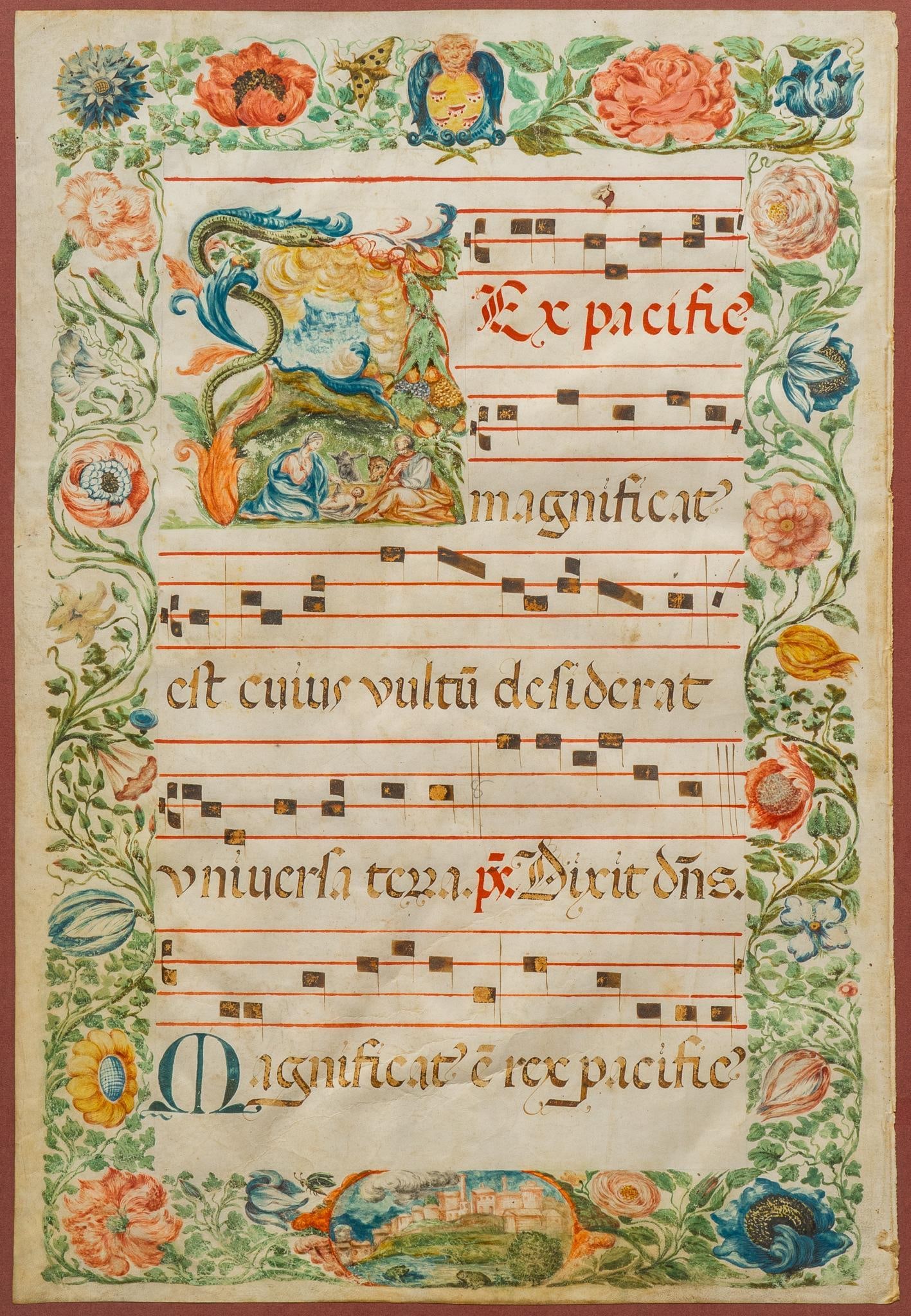 Illuminated Antiphonal Manuscript (1 of 5)