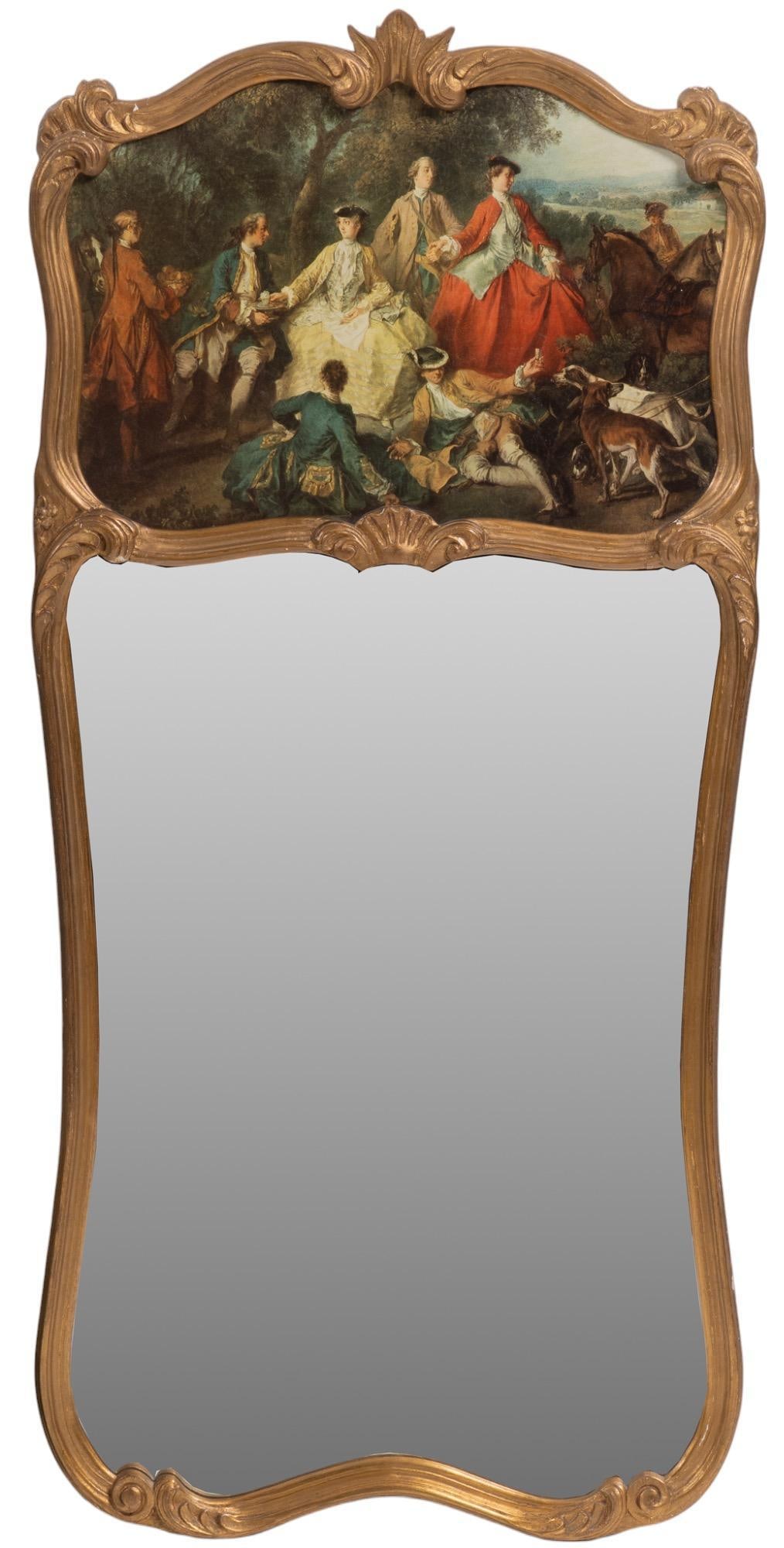 Trumeau Mirror Gold frame (1 of 5)