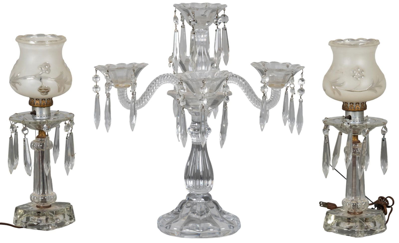 (3) Crystal Lamps (1 of 8)