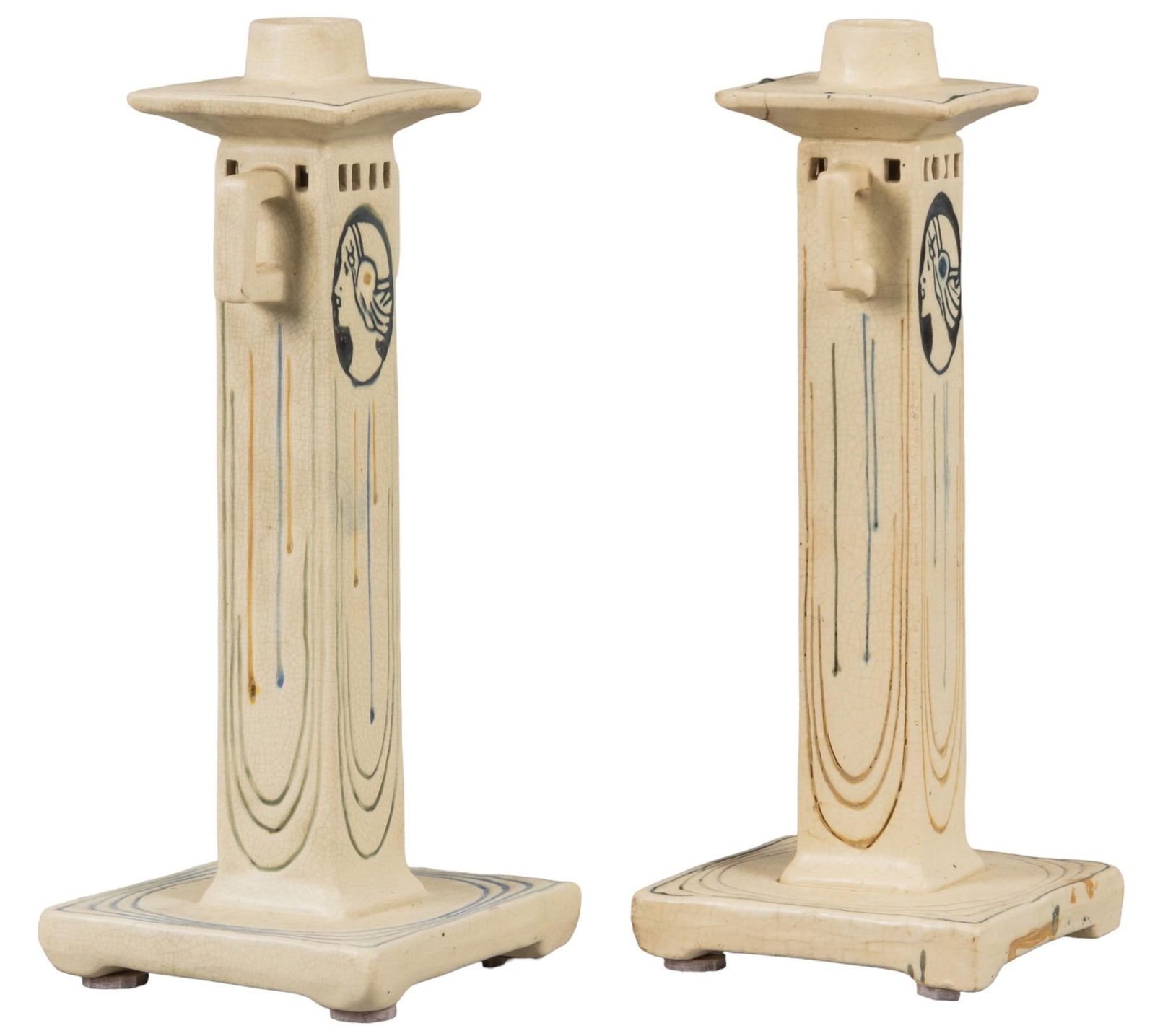 Pair of Art Nouveau Style Candlesticks (1 of 5)