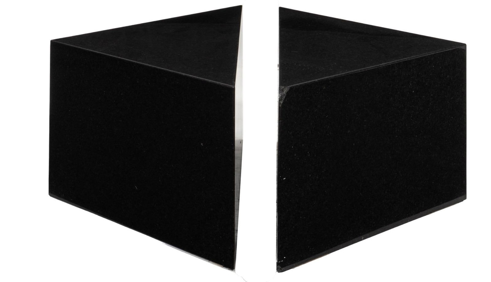 Pair of Black Stone Side Tables (1 of 8)