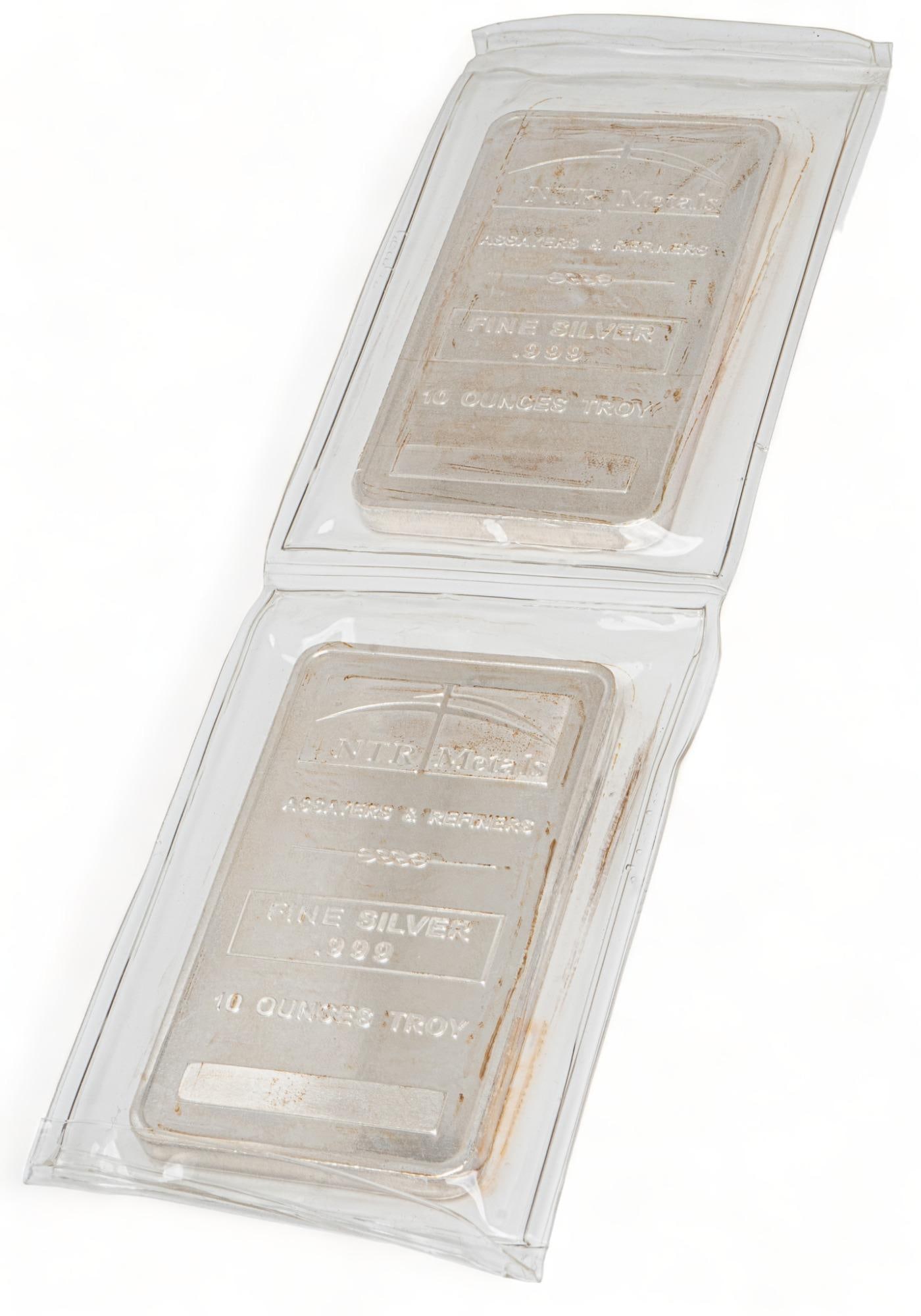 Two 10 Ozt Silver Bars (1 of 6)
