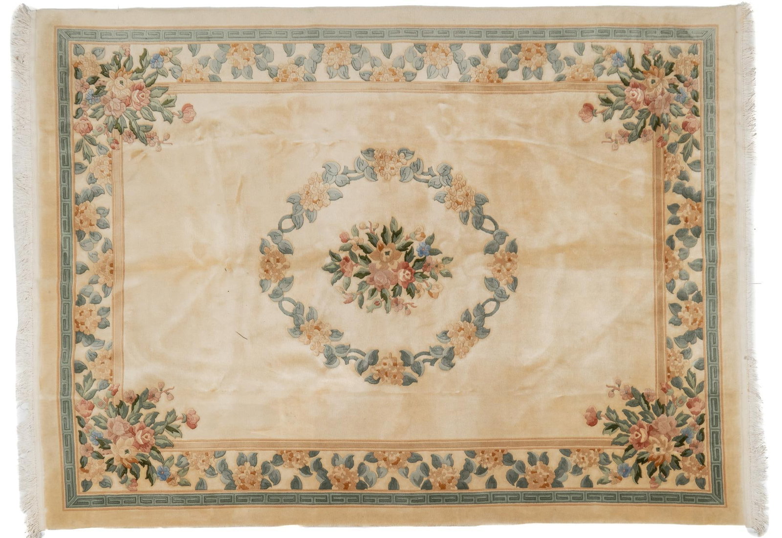 Estate Rug, 12 ft. x 8 ft. 5 in.: Estate rug 12 ft. x 8 ft. 5 in. Shipping available for this lot through our partner 4CL; please request a shipping quote at shipping@vogtauction.com or 210-971-5750. You may also opt for a shipper