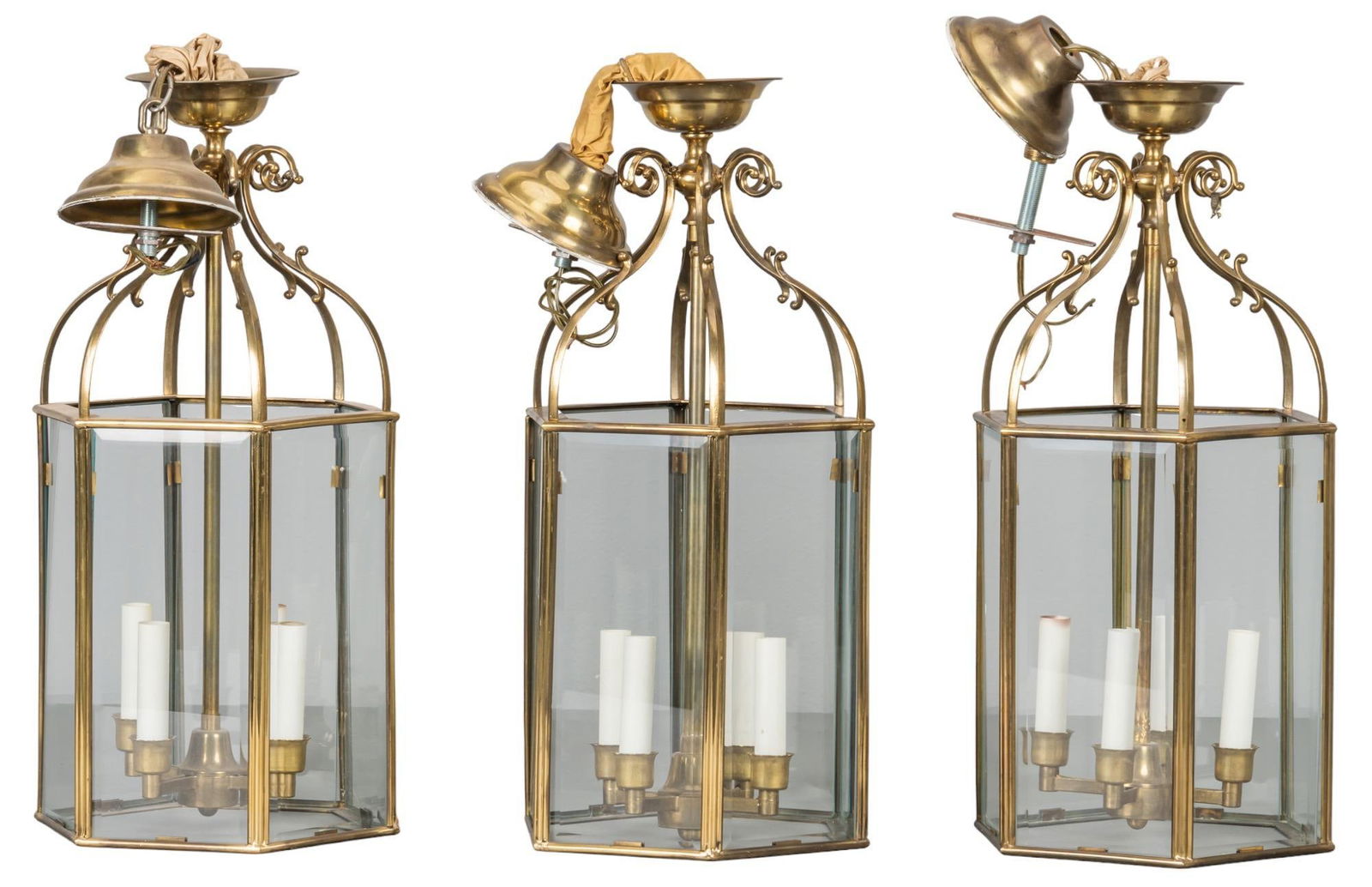 Set of (3) Hanging Light Fixtures (1 of 4)