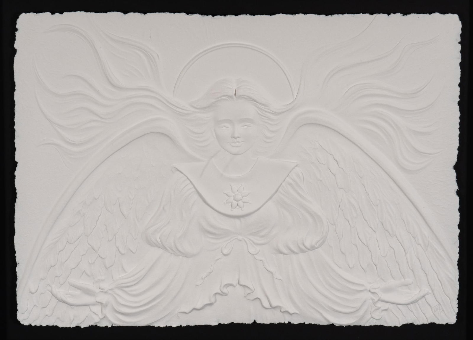 Signed Peck, Embossed Angel (1 of 4)