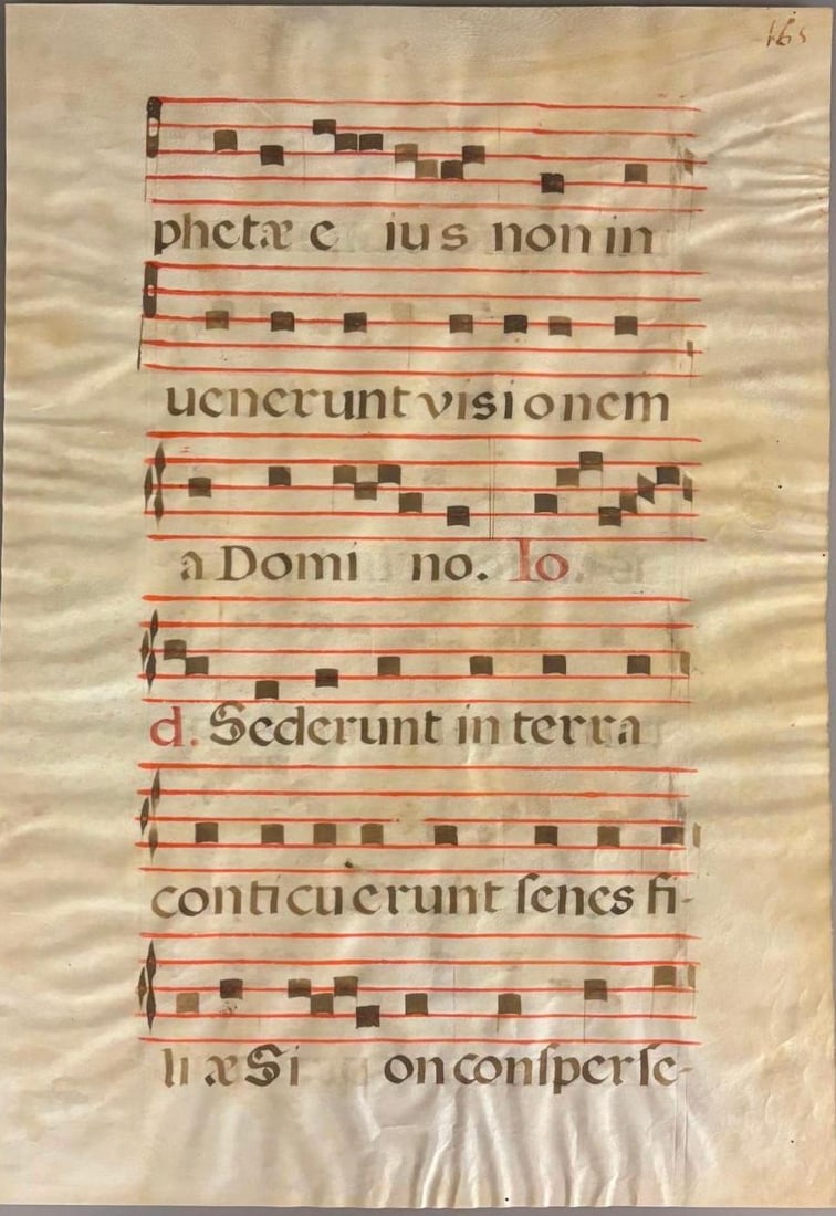 Circa 15th C. Latin Mass Hymnal (1 of 3)
