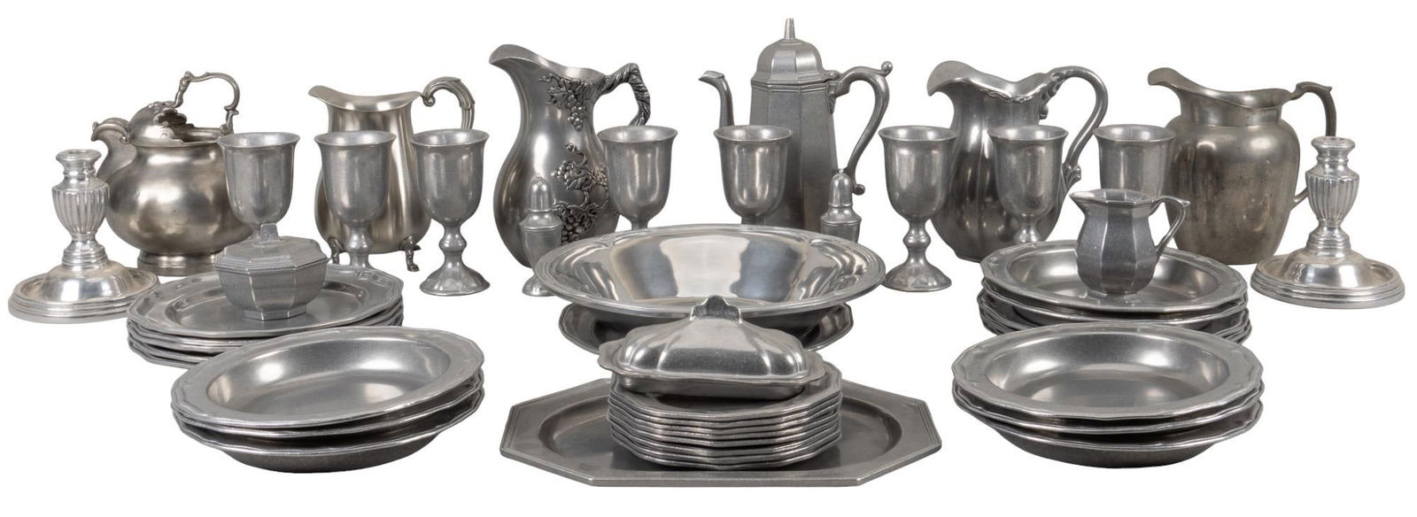 Collection of Pewter Diningware (1 of 7)