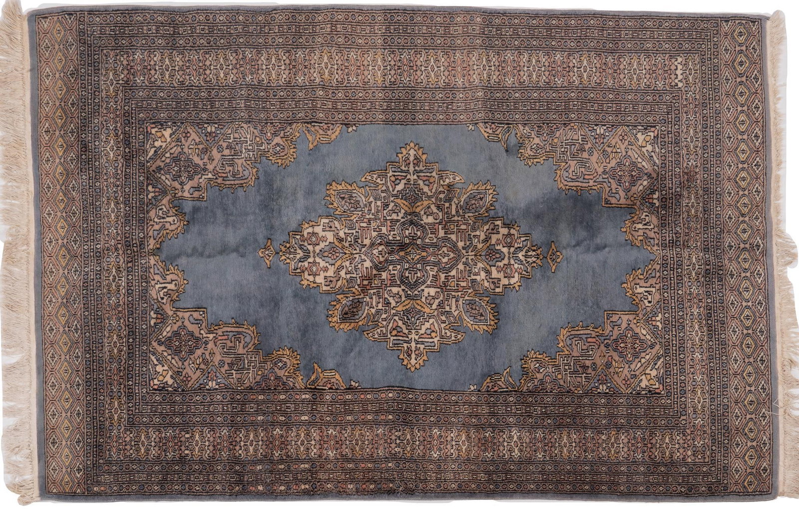 Handwoven Estate Rug, 6 ft. x 4 ft. 1 in.: Handwoven estate rug 6 ft. x 4 ft. 1 in. Shipping available for this lot through our partner 4CL; please request a shipping quote at shipping@vogtauction.com or 210-971-5750. You may also opt for 