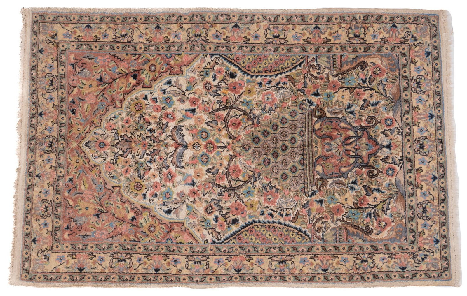 Handwoven Estate Rug, 6 ft. x 4 ft. 1 in.: Handwoven estate rug 6 ft. x 4 ft. 1 in. Shipping available for this lot through our partner 4CL; please request a shipping quote at shipping@vogtauction.com or 210-971-5750. You may also opt for 