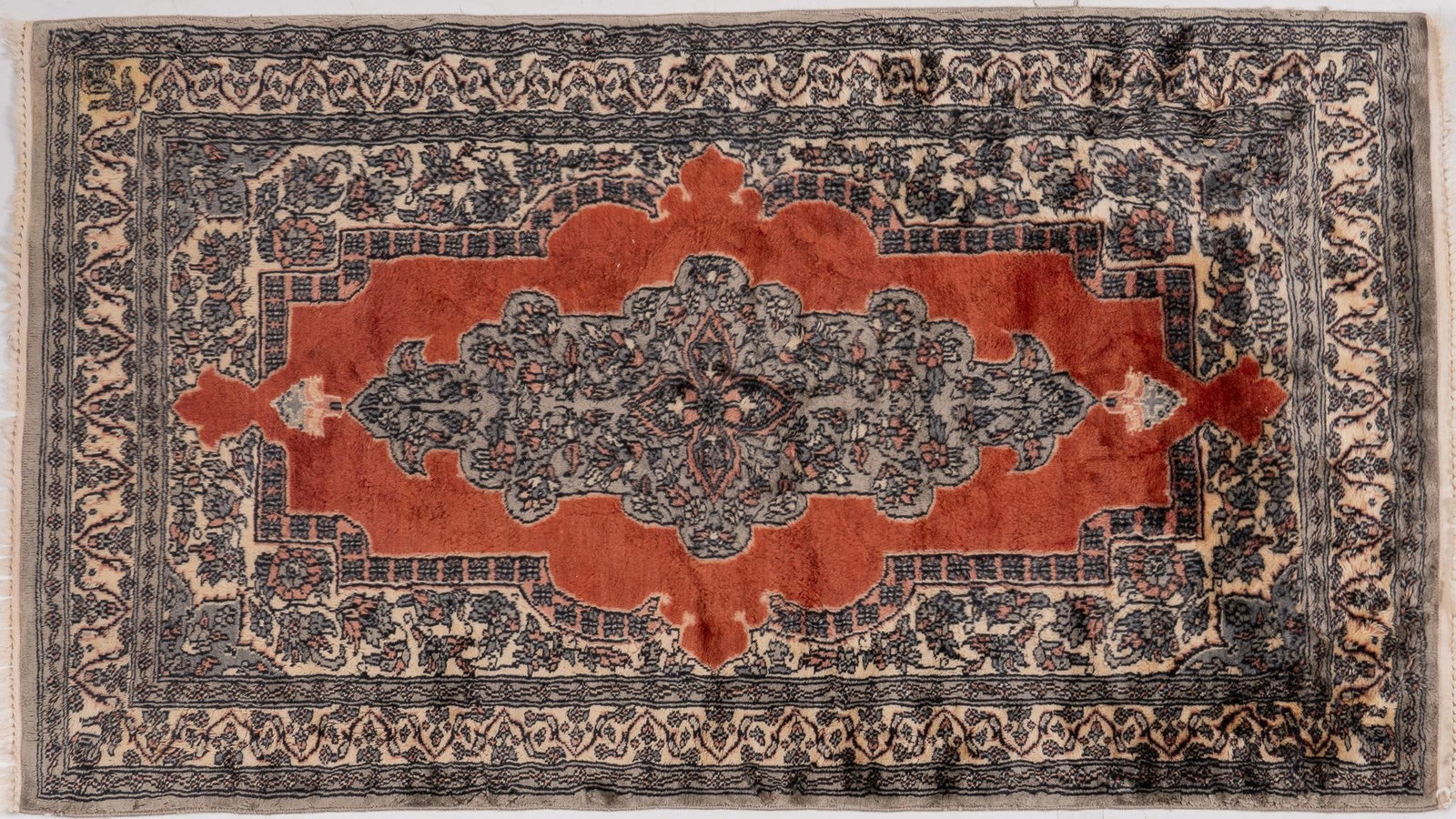 Handwoven Estate Rug, 5 ft. 3 in. x 2 ft. 11 in.: Handwoven estate rug 5 ft. 3 in. x 2 ft. 11 in. Shipping available for this lot through our partner 4CL; please request a shipping quote at shipping@vogtauction.com or 210-971-5750. You may also o