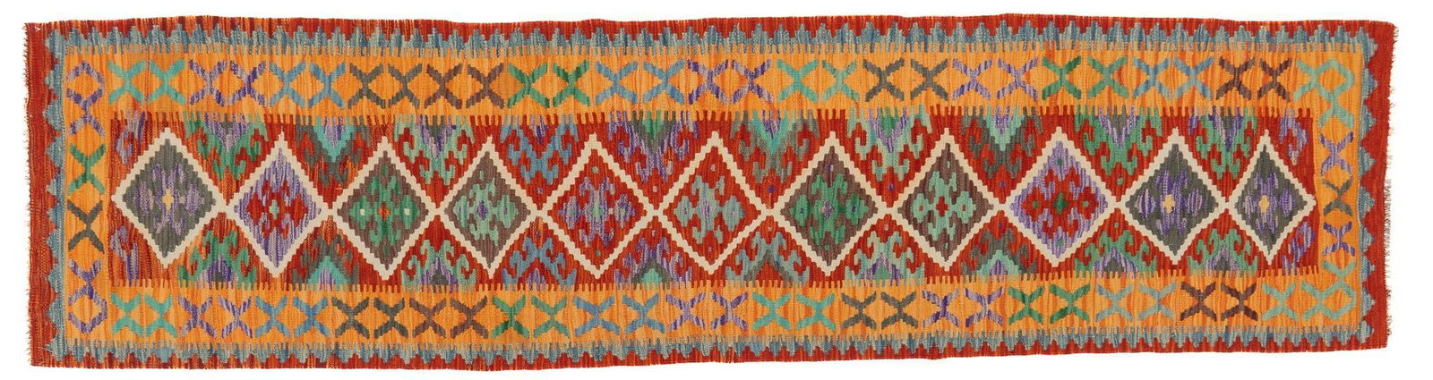 Handwoven Kilim Runner Rug, 10 ft. 3 in. x 2 ft. 6 in. (1 of 3)