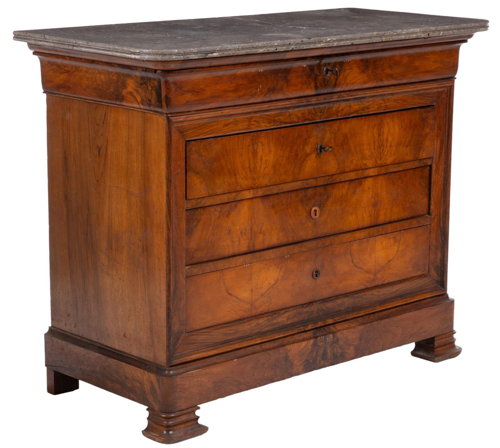 Louis Philippe Style Marble Top Commode (1 of 7)