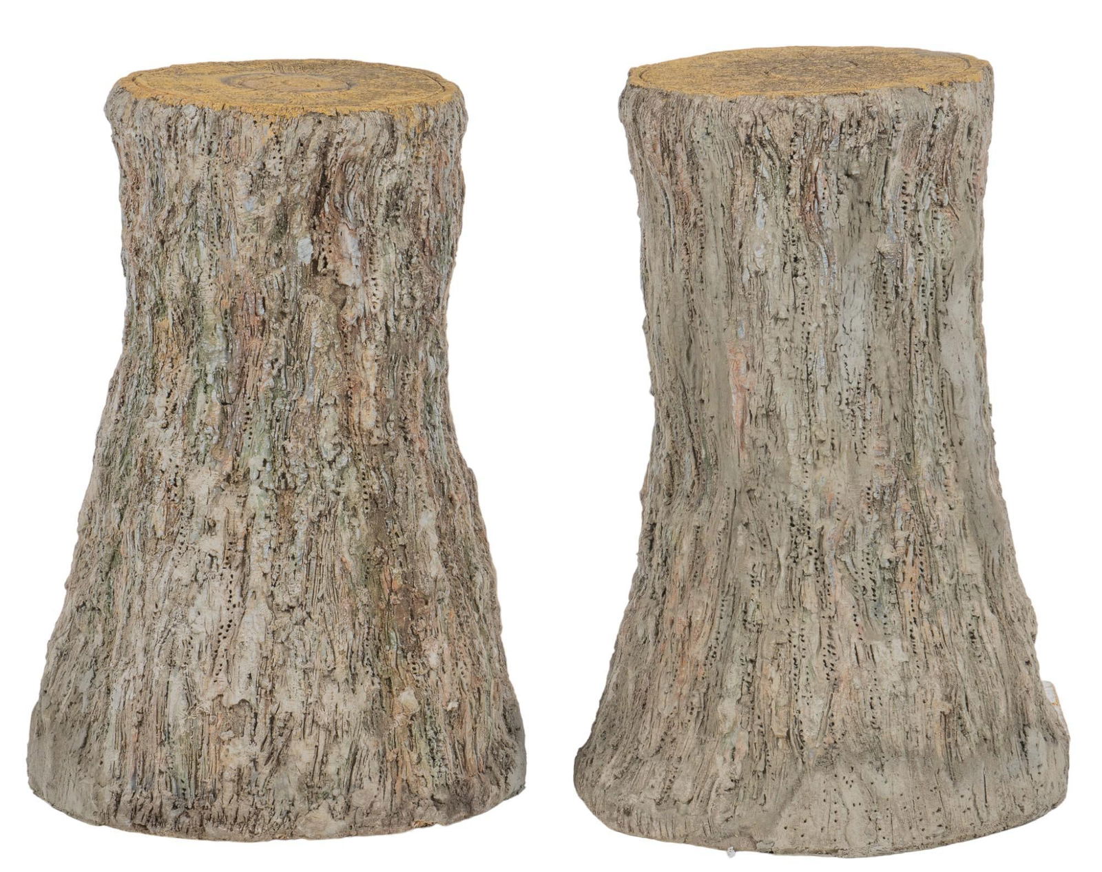 Sam Murray, Pair of Faux Bois Tree Stump Sculptures (1 of 8)