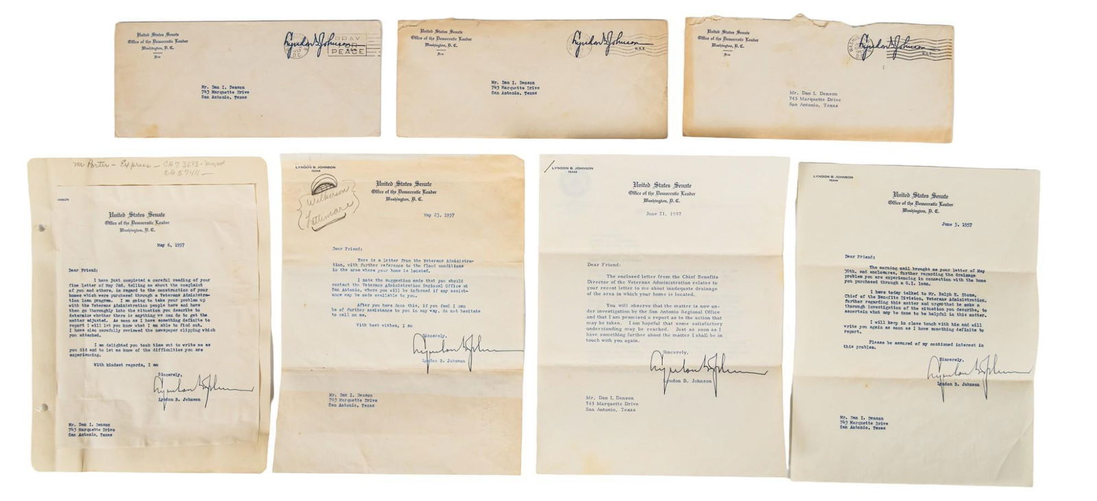 Collection of Correspondance from LBJ (1 of 5)