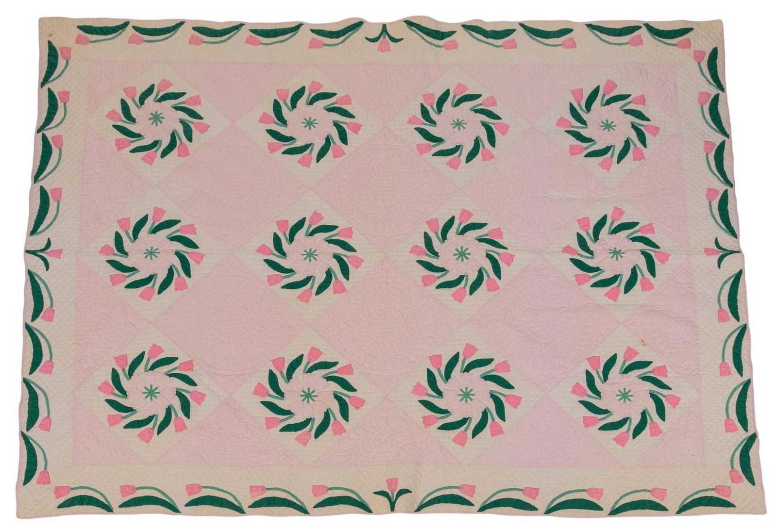Vintage Spinning Tulip Quilt (1 of 4)