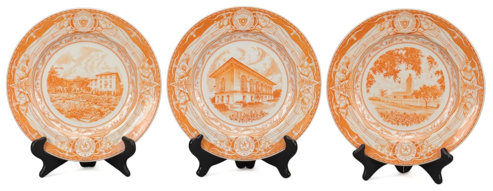 Set of (3) Wedgwood UT Commemorative Plates (1 of 11)