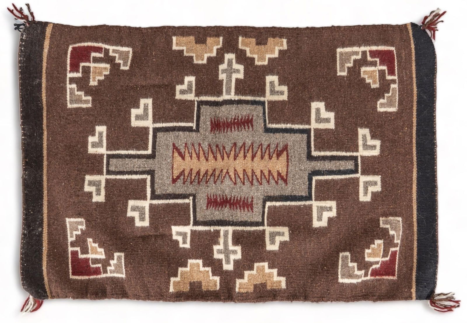 Navajo Style Rug, 3 ft. 9 in. x 1 ft. 10 in. (1 of 4)