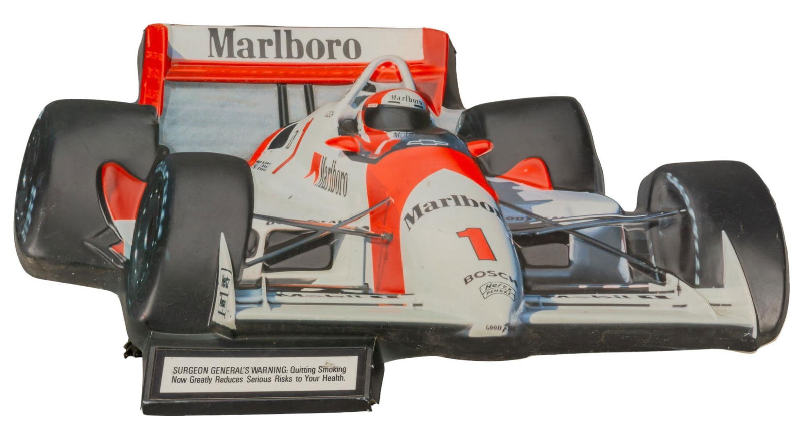 Marlboro Cigarettes Indy Race Car Light-Up Advertising Sign (1 of 8)