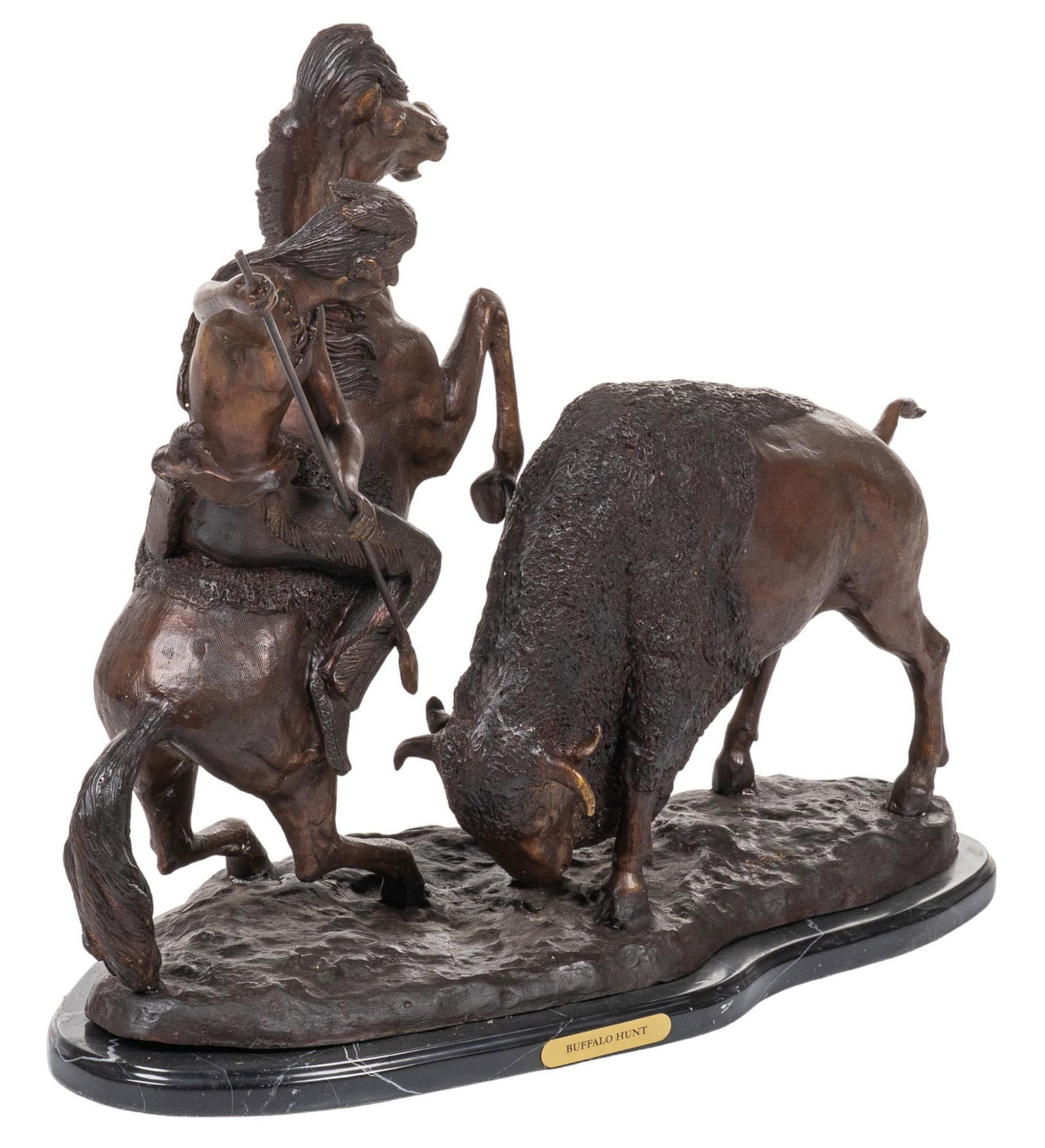 Charles Russell, "Buffalo Hunt" (1 of 6)